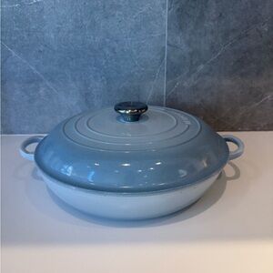 Le Creuset Coastal Blue Cast Iron 5 Qt Braiser Dutch Oven 👩‍🍳🥘🧑‍🍳🥘👨‍🍳